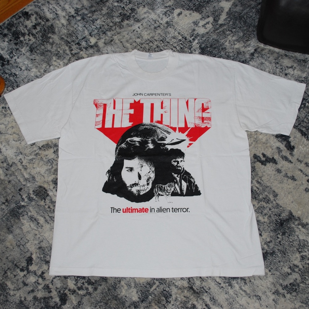 John Carpenter’s The Thing White Alien Terror Shirt